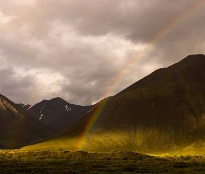 Preview wallpaper mountains, rainbow, nature, landscape