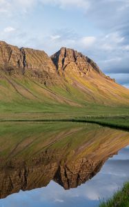 Preview wallpaper mountains, reflection, lake, landscape