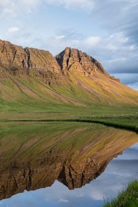 Preview wallpaper mountains, reflection, lake, landscape