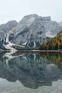 Preview wallpaper mountains, reflection, lake, bottom