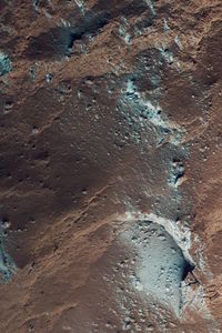 Preview wallpaper mountains, relief, aerial view, snow, snowy