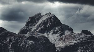 Preview wallpaper mountains, relief, clouds, landscape