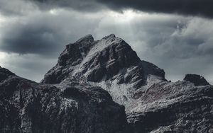 Preview wallpaper mountains, relief, clouds, landscape