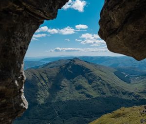 Preview wallpaper mountains, relief, clouds, sky, landscape