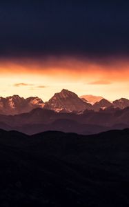 Preview wallpaper mountains, relief, dusk, nature, landscape