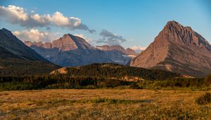 Preview wallpaper mountains, relief, field, landscape, nature