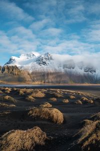 Preview wallpaper mountains, relief, fog, landscape