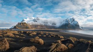Preview wallpaper mountains, relief, fog, landscape