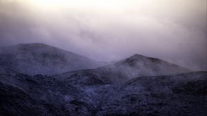 Preview wallpaper mountains, relief, fog, nature, landscape