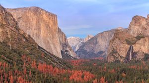 Preview wallpaper mountains, relief, forest, trees, landscape