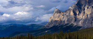 Preview wallpaper mountains, relief, forest, trees, landscape, nature