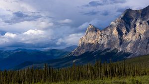 Preview wallpaper mountains, relief, forest, trees, landscape, nature