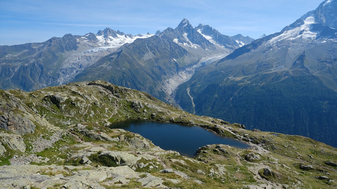 Wallpaper mountains, relief, lake, landscape