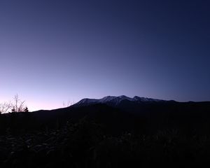 Preview wallpaper mountains, relief, landscape, nature, twilight, dark