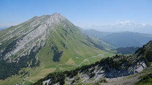 Preview wallpaper mountains, relief, landscape, nature, aerial view