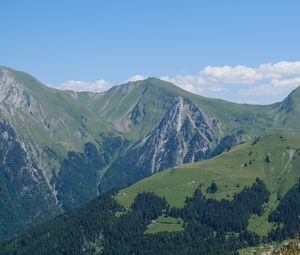 Preview wallpaper mountains, relief, landscape, nature, green, aerial view