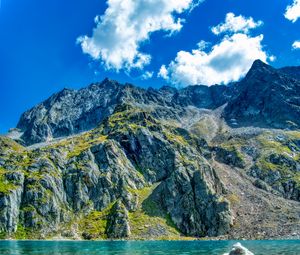 Preview wallpaper mountains, relief, peaks, sea, stones, nature