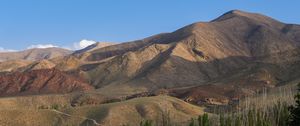 Preview wallpaper mountains, relief, peaks, trees, forest, landscape