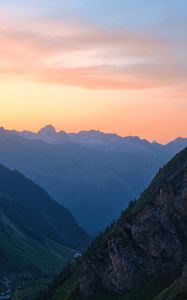 Preview wallpaper mountains, relief, slopes, sunrise