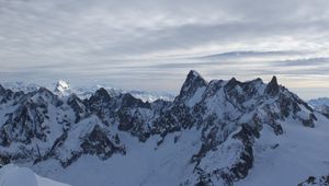 Preview wallpaper mountains, relief, snow, winter, nature, landscape