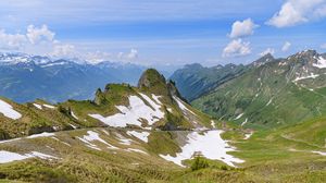 Preview wallpaper mountains, relief, snow, landscape, nature