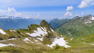 Preview wallpaper mountains, relief, snow, landscape, nature