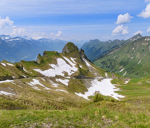 Preview wallpaper mountains, relief, snow, landscape, nature