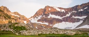 Preview wallpaper mountains, relief, snow, valley, landscape