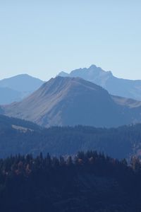 Preview wallpaper mountains, relief, trees, nature, view