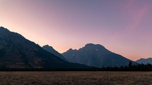 Preview wallpaper mountains, relief, twilight, landscape