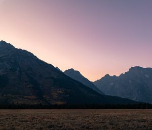 Preview wallpaper mountains, relief, twilight, landscape