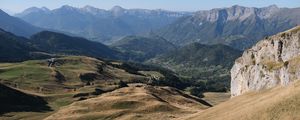 Preview wallpaper mountains, relief, valley, hills, nature