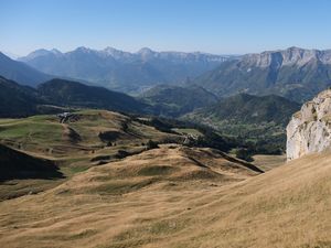 Preview wallpaper mountains, relief, valley, hills, nature