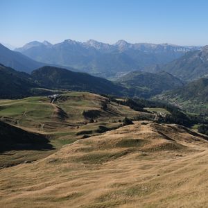 Preview wallpaper mountains, relief, valley, hills, nature