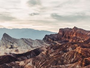 Preview wallpaper mountains, ridges, rocky, stone, mountain range