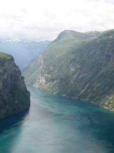 Preview wallpaper mountains, river, blue, bend