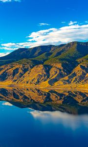 Preview wallpaper mountains, river, reflection, nature