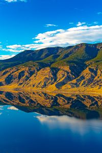 Preview wallpaper mountains, river, reflection, nature