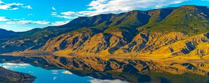 Preview wallpaper mountains, river, reflection, nature