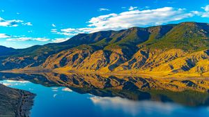 Preview wallpaper mountains, river, reflection, nature