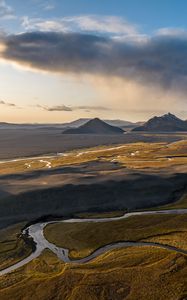 Preview wallpaper mountains, river, valley, nature, landscape