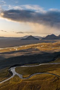 Preview wallpaper mountains, river, valley, nature, landscape