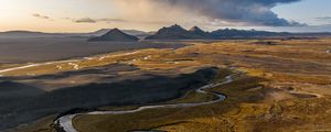 Preview wallpaper mountains, river, valley, nature, landscape