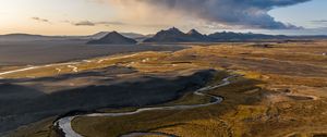 Preview wallpaper mountains, river, valley, nature, landscape