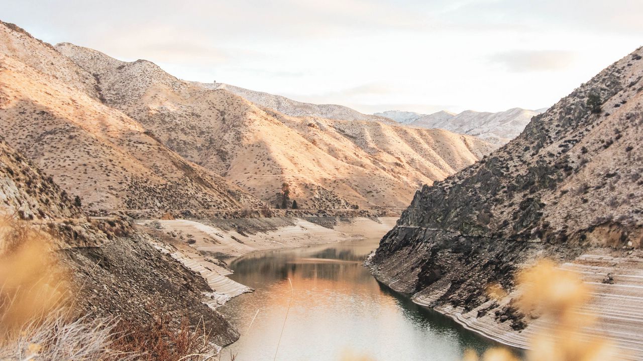 Wallpaper mountains, river, valley, landscape