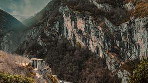 Preview wallpaper mountains, road, peaks, landscape, france