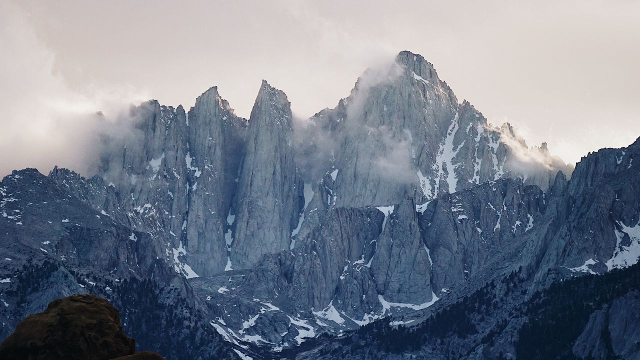Wallpaper mountains, rocks, clouds, sky, mountain landscape