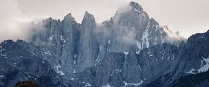 Preview wallpaper mountains, rocks, clouds, sky, mountain landscape