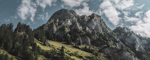 Preview wallpaper mountains, rocks, clouds, landscape, foothills