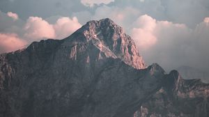 Preview wallpaper mountains, rocks, clouds, sky